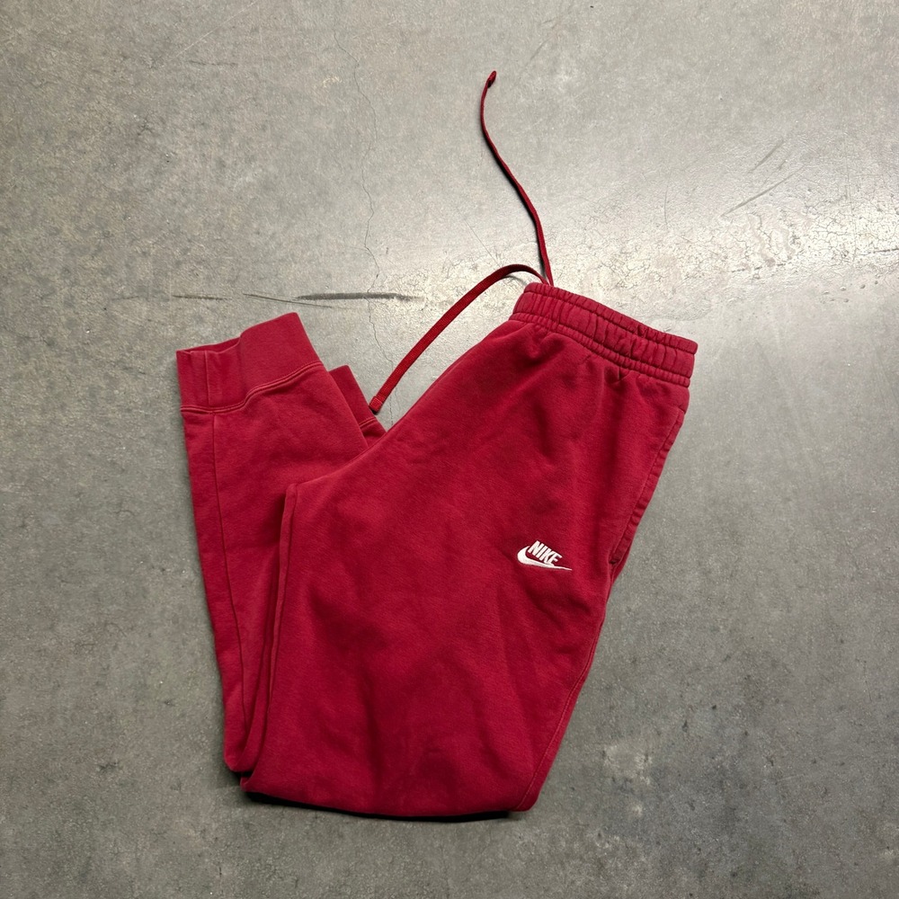Nike Sportswear Club Fleece Joggers Red Mens Large Sweatpants BV2671-657